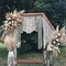 Wooden Wedding Arch Hexagon Arbor Backdrop Stand for Indoor Outdoor Garden Decor